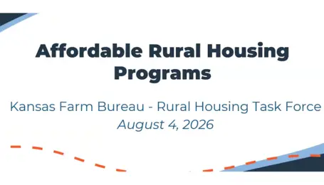 Policy Engagement Series - Rural Housing Webinar